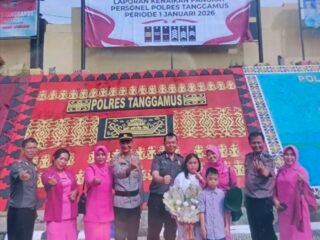 52 Anggota Polres Tanggamus Naik Pangkat, Kapolres Minta Tingkatkan Pelayanan kepada Masyarakat