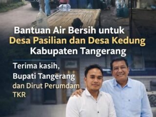 Bantuan Air Bersih Terealisasi, Warga Desa Pasilian dan Desa Kedung Sampaikan Apresiasi kepada FRJRI, Bupati Tangerang, dan Dirut Perumdam TKR