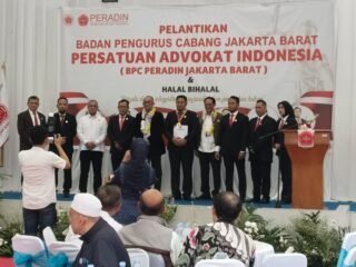 Miliki Semangat Baru, Ketua Umum PERADIN Kukuhkan BPC PERADIN Jakarta Barat