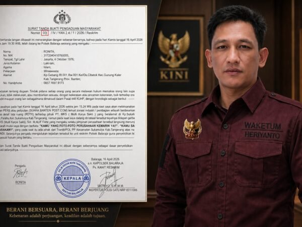 Kasus Intimidasi Jurnalis di Tangerang, KJNI Minta Penegakan Pasal 18 UU Pers 40  Tahun 1999