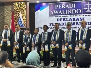 Deklarasi PERADI AWALINDO , Siap Beri Bantuan Hukum Gratis hingga Pelosok