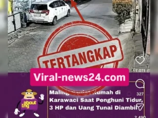 Polsek Karawaci Bekuk Pelaku Curat Spesialis Rumah, Tiga Handphone dan Uang Tunai Digondol