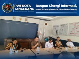 Kedatangan Perumda Tirta Benteng, PWI Tangerang: Wartawan Tetap Bebas Beritakan, Tapi Kedepankan Keberimbangan